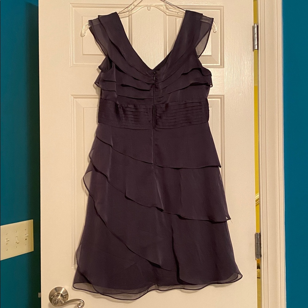 Adrianna Papell grey Wedding guest Dress in 12 Petite